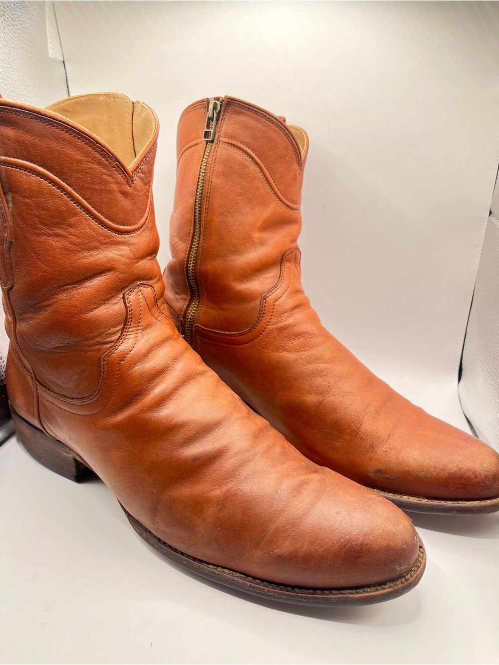 Tecovas The Dean Men's 13D Leather Western Zip Low/Short Boots